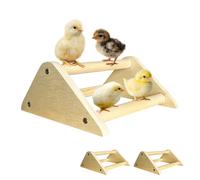 Lot de 2 jouets pour poulet, barres de perchoir pour poussins dans un poulailler et une couveuse, perchoir en bois, accessoires de poulailler pour grand oiseau, poussins, perroquet