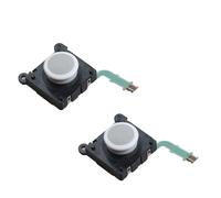 Lot de 2 joysticks analogiques 3D pour manette PSV2000 2000, noir et blanc