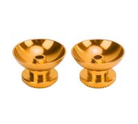 Lot de 2 Joysticks Métalliques en Alliage D'aluminium, Manettes Analogiques en Métal pour Accessoires de Console de Jeu Portable, Design texturé, Couleurs Vives, Remplacement