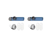 Lot de 2 kazoo d'accompagnement musical réglable pour enfants amateurs de musique Bleu 10,8 x 2,5 x 2 cm