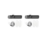 Lot de 2 kazoo d'accompagnement musical réglable pour enfants, amateurs de musique, prix cadeau noir, 10,8 x 2,5 x 2 cm