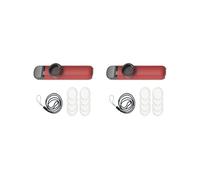 Lot de 2 kazoo d'accompagnement musical réglable pour enfants et amateurs de musique Rouge 10,8 x 2,5 x 2 cm