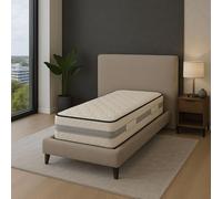 Lot de 2 King Memory Matelas 80x190 - Face de Contact Mousse à Mémoire de Forme 50 Kg/m3 + 2 Protèges Matelas 80x190 - offerts - Hauteur 23 cm - Soutien Ferme - (2_x_80_x_190_cm)