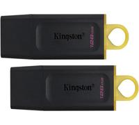 Lot de 2 KINGSTON Clé USB DataTraveler® Exodia 128GB - Avec capuchon de protection et anneaux pour porte clés