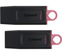 Lot de 2 KINGSTON Clé USB DataTraveler® Exodia 256GB - Avec capuchon de protection et anneaux pour porte clés - 2pcs