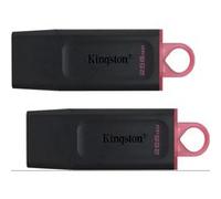 Lot de 2 KINGSTON Clé USB DataTraveler® Exodia 256GB - Avec capuchon de protection et anneaux pour porte clés - 2pcs