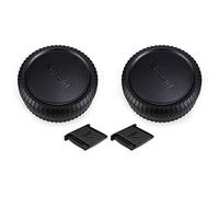 Lot de 2 Kit Cache-Boîtier + Protège-Objectif Arrière X Monture pour Fuji Fujifilm X-T5 X-T4 X-T3 X-T2 X-T1 X-S20 X-S10 X-T50 X-T30 X-T30II X-T20 X-T200 X-M5 X-H1 X-H2 X-PRO3 PRO2 X-E4 X-E3 et Autres