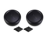 Lot de 2 Kit Cache-Boîtier + Protège-Objectif Arrière X Monture pour Fuji | pour Fujifilm X-T5 X-T4 X-T3 X-T2 X-S20 X-S10 X-T50 X-T30 X-T20 X-T200 X-M5 X-H1 X-H2 X-PRO3 PRO2 X-E5 X-E4 X-E3 et plus