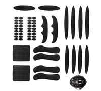 Lot de 2 Kit de rembourrage en mousses,Coussin de Casque de vélo coussinets universels en mousse de rechange Casque Remplacement Mousse Inserts en mousses Housses Casques Cyclisme Anti-Collision(Noir)