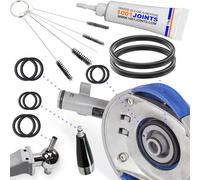 LOT DE 2 KITS 5 JOINTS D'ÉTANCHÉITÉ POUR PERFECTDRAFT HD3720 HD3620 HD3610 HD3600 COMPATIBLE AVEC LE BEC VERSEUR ET LE ROBINET DE TIREUSE A BIÈRE + KIT NETTOYAGE 5 MINI BROSSE + GRAISSE ALIMENTAIRE