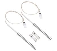 Lot de 2 kits d'allumage pour barbecue à granulés de bois avec fusibles pour l'installation