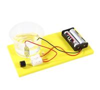 Lot De 2 Kits D'assemblage D'alarme Pluie À Monter Soi-même, Circuit Détection D'eau, Matériel D'expérimentation Physique, Tige, Modèle Éducatif D'invention Fait La Main For Étudiants