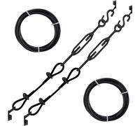 Lot de 2 kits de barrière anti-affaissement durables pour portail de clôture en bois, kit de réparation de porte en bois pour extérieur