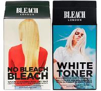 Lot de 2 kits de blanchiment Bleach London sans javel, éclaircit les cheveux jusqu'à 5 niveaux, pas de blanchiment ni de javel, kit de toner blanc London