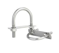Lot de 2 kits de boulons en U en acier inoxydable 304 avec plaques de protection et colliers de serrage M6 for plomberie, automobile et bricolage.(M6*48 * 68)