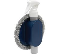 Lot de 2 kits de nettoyage pour vitre intérieure de voiture, pratique pour étagère de portière, vaporisateur à pompe de 40 ml et éponge de nettoyage avec support Velcro - Idéal pour le nettoyage