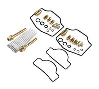 Lot de 2 kits de reconstruction de carburateur compatibles avec Suzuki RGV250 Gamma VJ21 1988 à 1991 et VJ22 1991 à 1996 pour l'entretien du carburateur moto