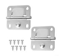 Lot de 2 kits de réparation de charnière de refroidisseur en acier inoxydable - Pièces de rechange pour réfrigérateurs Coleman - Accessoires anti-camping 4,85 x 5,11 cm (2 pièces)