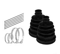 Lot de 2 kits de réparation de coffre CV comprenant 4 colliers de serrage en acier inoxydable et 6 attaches de câble pour une étanchéité fiable des bottes d'essieu et une défense contre les