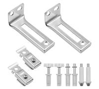 Lot de 2 kits de réparation de porte pliante comprenant pivots supérieurs et inférieurs et roues de guidage pour la réparation de portes pliantes coulissantes de portes de placard