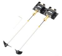 Lot de 2 kits d'entraînement de bateau RC avec arbre de moteur 130 hélices support d'embrayage DIY Kit de modélisme pour bateaux télécommandés Modèle de bateau Pièces de rechange Métal plastique