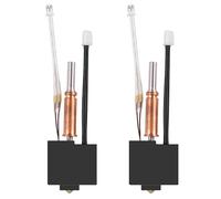 Lot de 2 kits hotend pour Anycbic Kobra 3, buse en laiton 0,4 mm Anycubic Kobra 3 Hotend avec 2 pièces, extrudeuse V5 J-Head Tête d'impression 24 V Cartouche chauffante en céramique Hotend pour Kobra