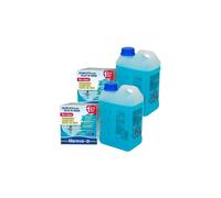 Lot de 2 kits Rev-Aqua MAREVA traitement complet pour piscine de 60 à 90 m3 - 2 mois