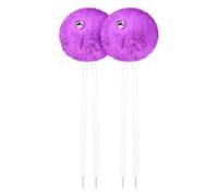 Lot de 2 Lacets de Patins à Roulettes Enfants avec Clochettes, 25 cm, Simili Cuir Léger, pour Skate et Sports de Plein Air- Taro Violet