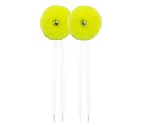 Lot de 2 Lacets de Patins à Roulettes Enfants avec Clochettes, 25 cm, Simili Cuir Léger, pour Skate et Sports de Plein Air- Jaune