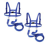 Lot de 2 laisses de cheval pour jouer pour enfants, harnais de cheval pour enfants pour garçons et filles, jeux de rôle, laisse pour cheval d'extérieur pour enfants à partir de 3 ans, convient pour