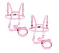 Lot de 2 laisses de cheval pour jouer pour enfants, harnais de cheval pour enfants pour garçons et filles, jeux de rôle, laisse d'extérieur pour enfants à partir de 3 ans, convient aux ceintures