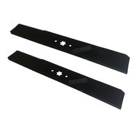 Lot de 2 lames de 49 cm compatibles avec Gartenland GL 12,5-96 T, 15,0-96 H/Lux Tools/OBI RT 135-96 S