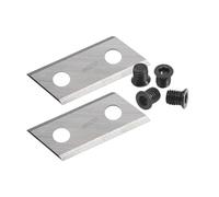 Lot de 2 lames de broyeur de jardin avec vis, compatibles avec Eco ES1600, McCulloch MCS2001, Einhell BG-KS 2040 et Ryobi RSH2400R.