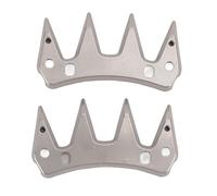 Lot de 2 Lames de Cisaille à Mouton, Lame de Tondeuse à Mouton en Acier Inoxydable, Lame Pivotante de Rechange à 4 Dents pour Tondeuse à Chèvre, Idéale pour Toiletter Facilement