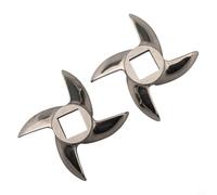 Lot de 2 lames de hachoir à viande en acier inoxydable de taille 12 compatibles avec les hachoirs à viande électriques ou manuels en métal résistant à la rouille Pièce de rechange pour cuisine