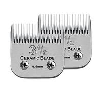 Lot de 2 lames de rechange amovibles en céramique, compatibles avec les tondeuses Andis/oster Classic 76/Star-Teq/Power-Teq/A5, longueur de coupe 9,5 mm