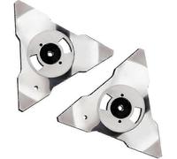 Lot de 2 lames de rechange en acier inoxydable pour Robomow RS, TS, MS, RC, TC et MC. Pièces détachées pour tondeuses à gazon.