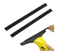 Lot de 2 lames de rechange en caoutchouc pour aspirateur de fenêtre Karcher, raclette de fenêtre professionnelle en acier inoxydable