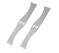 Lot de 2 lames de rechange en dents de scie for tondeuse à gazon 200 mm, tête de coupe universelle en métal for tondeuses à gazon, accessoires for outils de jardinage