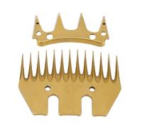 Lot de 2 lames de rechange pour cisailles à mouton en acier à haute teneur en carbone de qualité supérieure, lame droite à 13 dents, tonte efficace de la laine pour moutons,