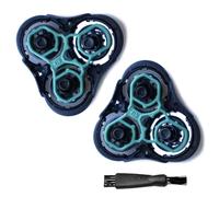 Lot de 2 lames de rechange RQ11 compatibles avec Philips Norelco Sensotouch, rasoir électrique Sensotouch 2D pour têtes de rechange Norelco RQ11 1150x, 1160x, 1180x, 1170x