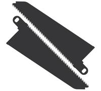 Lot de 2 lames de scie alternative en acier au carbone, compatibles avec les scies Black & Decker Piranha Scorpion - Coupe le bois, le plastique et les panneaux d'aggloméré