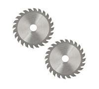 Lot de 2 Lames De Scie Circulaire Carbure 24 Dents Pour Coupe Bois 85x15mm