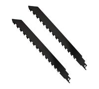 Lot de 2 lames de scie sabre, pour pierre, 240 mm, en métal dur, pour béton cellulaire, convient pour brique, béton, compatible avec Einhell, Bosch, Dewalt, etc