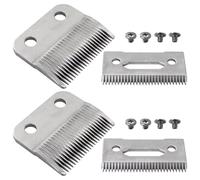 Lot de 2 lames de tondeuse à cheveux en acier pour tondeuse Wahl ElitePro, ExtremeGripPro, MC3, ProSeriesPlatinum, Self-CutPro, Pet-Pro, NotfitMulti-Purpose79607 Precision Premium Smooth Cut