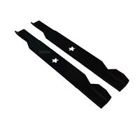Lot de 2 lames de tondeuse à gazon 46 cm compatibles avec les tondeuses autoportées Husqvarna LT-112, LT-130, LTH-130