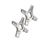 Lot De 2 Lames Double Face For Hachoir À Viande N° 5, Compatibles Avec Les Modèles Bosch MFW22010, 3502W, 3630A Et CNFW3A, Et Zelmer 586.5 ZMM0805. Lames De Hachage Faciles À Nettoyer.