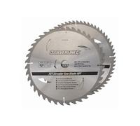 Lot de 2 lames TCT Ø250 mm Alésage 30 mm - 40 et 60 dents - 991704