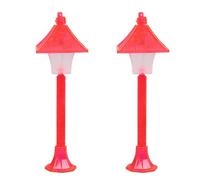 Lot de 2 lampadaires miniatures pour créer des maisons de poupées réalistes à l'échelle 1/12 pour décorer un jardin, une allée ou une scène
