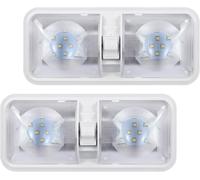Lot De 2 Lampe Led 12 V Avec Interrupteur Marche/Arrêt, Neutre 4000-4500 K, 7 W 800 Lm, Éclairage Intérieur Pour Camping-Car, Van, Remorque, Bateau